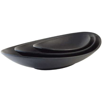 GGM Gastro (6 pcs) Bowl - ZEN - Melamine - 0.25L - 250x135mm - Depth: 40mm - Black