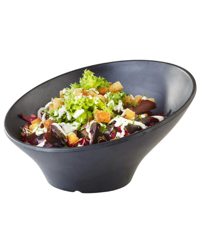 GGM Gastro (6 pcs) Bowl - ZEN - Melamine - 0.8L - 225x225mm - Depth: 125mm - Black