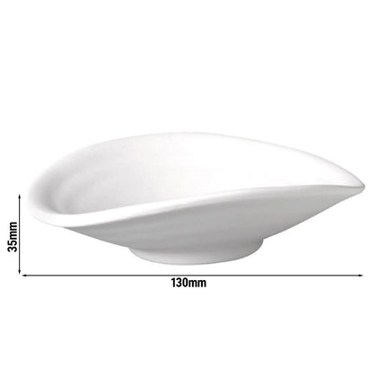 GGM Gastro (6 pcs) Bowl - ZEN - Melamine - 100ml - 130x110mm - Depth: 35mm - White