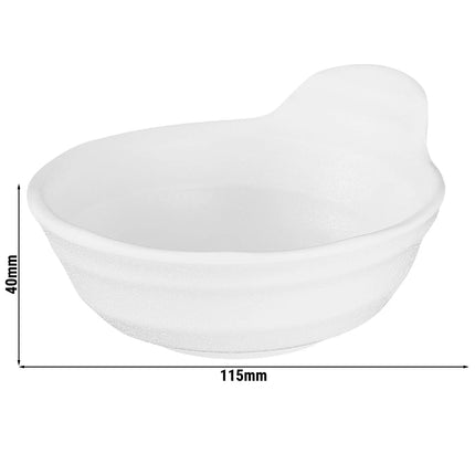 GGM Gastro (6 pcs) Bowl - ZEN - Melamine - 150ml - square - 115x115mm - Depth: 40mm - Black