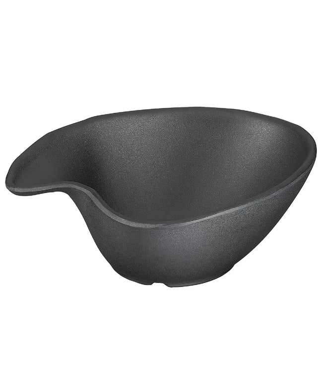 GGM Gastro (6 pcs) Bowl - ZEN - Melamine - 200ml - 145x125mm - Depth: 50mm - Black