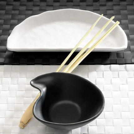 GGM Gastro (6 pcs) Bowl - ZEN - Melamine - 200ml - 145x125mm - Depth: 50mm - Black