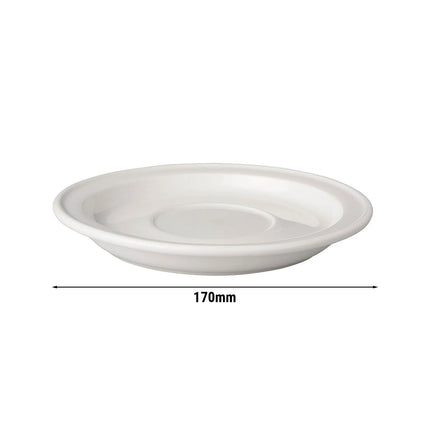 GGM Gastro (6 pcs) BUDGETLINE - Cappuccino saucers - Ø170mm - White