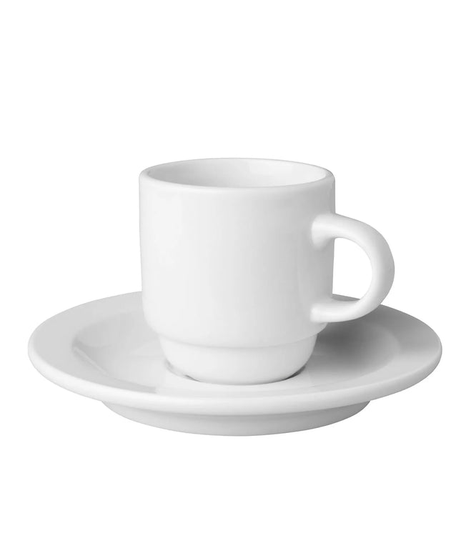 GGM Gastro (6 pcs) BUDGETLINE | Coffee Cup Mammoet - 140ml - White - with Saucer