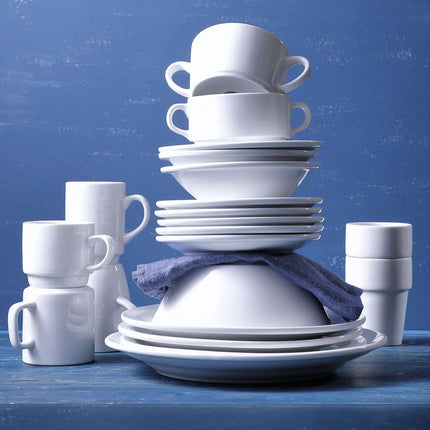 GGM Gastro (6 pcs) BUDGETLINE | Coffee Cup Mammoet - 140ml - White - with Saucer