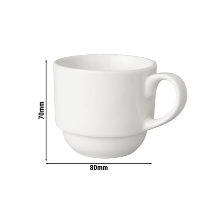 GGM Gastro (6 pcs) BUDGETLINE | Coffee Cup Mammoet - 200ml - White