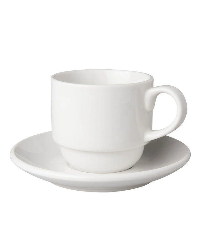 GGM Gastro (6 pcs) BUDGETLINE | Coffee Cup Mammoet - 200ml - White - with Saucer