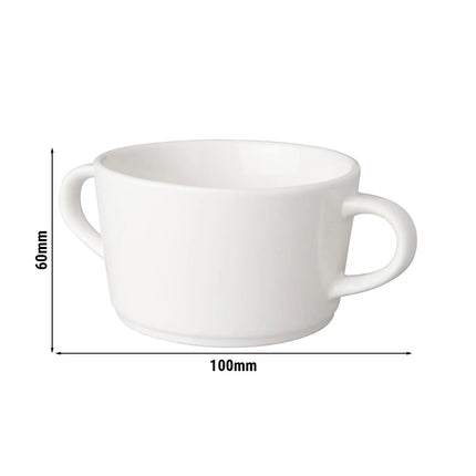 GGM Gastro (6 pcs) BUDGETLINE - Handled Soup Cup - Mammoet Neo - Ø 100mm - White