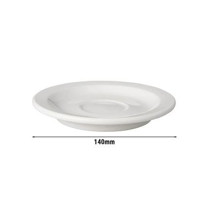 GGM Gastro (6 pcs) BUDGETLINE - Mammoet - Cappuccino saucers - Ø140mm - White