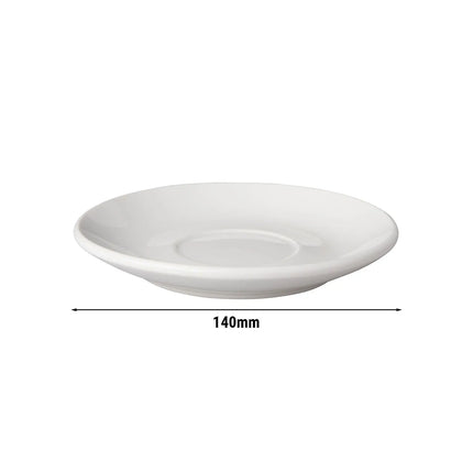 GGM Gastro (6 pcs) BUDGETLINE - Mammoet - Cappuccino saucers - Ø140mm - White