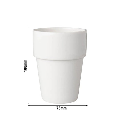 GGM Gastro (6 pcs) BUDGETLINE | Milk Jug Mammoet - 190ml - White