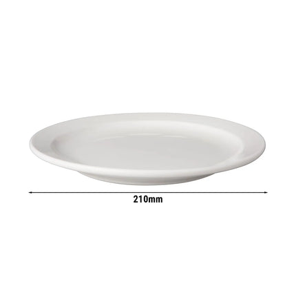 GGM Gastro (6 pcs) BUDGETLINE | Plate - flat - Porcelain - Ø210mm - White