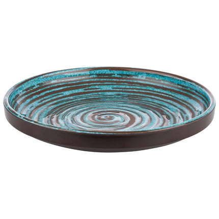 GGM Gastro (6 pcs) CANCUN | Plate - Melamine - Ø230mm - Blue/Brown