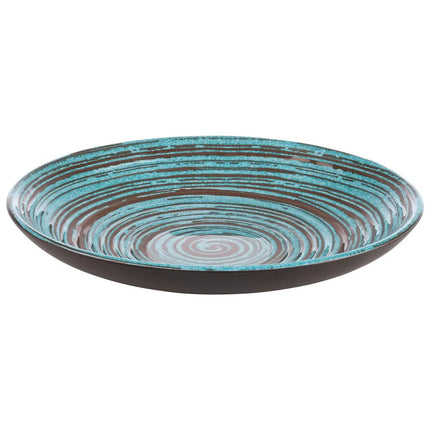 GGM Gastro (6 pcs) CANCUN | Plate - Melamine - Ø255mm - Blue/Brown