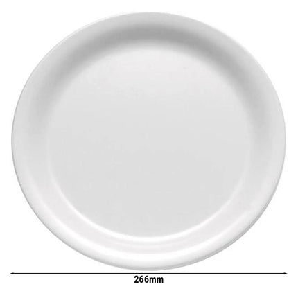 GGM Gastro (6 pcs) CASUAL | Plate - Melamine - Ø266mm - White