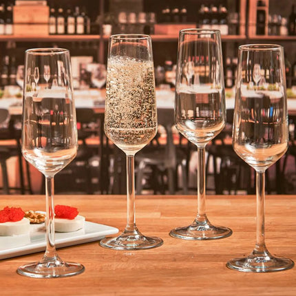 GGM Gastro (6 pcs) Champagne glass - ALLEGRA - 195 ml - Clear