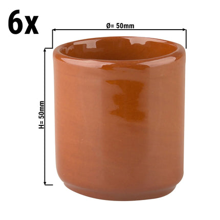 GGM Gastro (6 pcs) CLASSICO - Tapas Butter Ramekin - Ø50mm 50ml - Brown