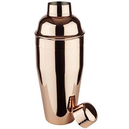 GGM Gastro (6 pcs) Cobbler Cocktail Shaker - 3-piece set - Copper - 0.70L