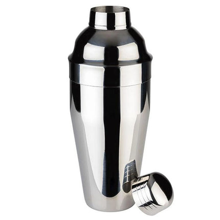 GGM Gastro (6 pcs) Cobbler Cocktail Shaker - 3-piece set - Stainless steel - 0.70L