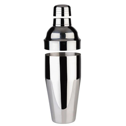 GGM Gastro (6 pcs) Cobbler Cocktail Shaker - 3-piece set - Stainless steel - 0.70L