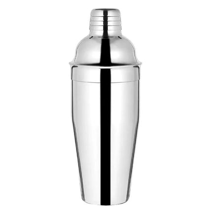 GGM Gastro (6 pcs) Cobbler Cocktail Shaker - 3-piece set - Stainless steel - 750ml