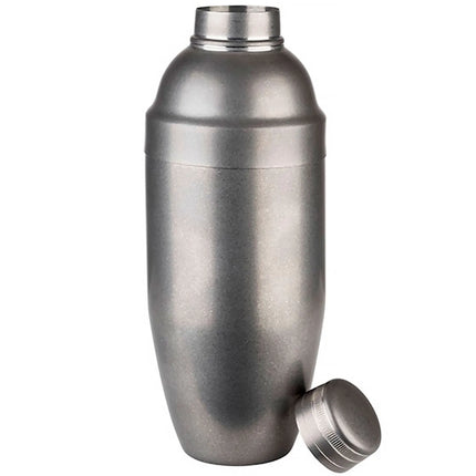 GGM Gastro (6 pcs) Cobbler Cocktail Shaker - PREMIUM - 3-piece set - Stainless steel - 0.70L