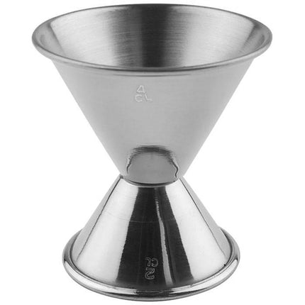 GGM Gastro (6 pcs) Cocktail Jigger - Stainless Steel - 20ml & 40ml - external volume markings - CE marked