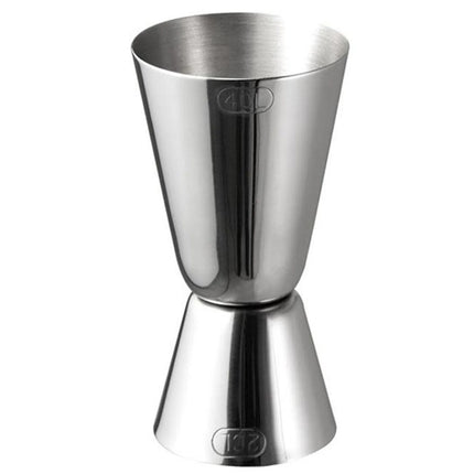 GGM Gastro (6 pcs) Cocktail Jigger - Stainless Steel - 20ml & 40ml - external volume markings - CE marked