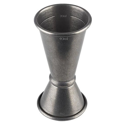 GGM Gastro (6 pcs) Cocktail Jigger - Stainless Steel - 20ml & 40ml - with internal fill lines 10ml & 30ml - CE marked