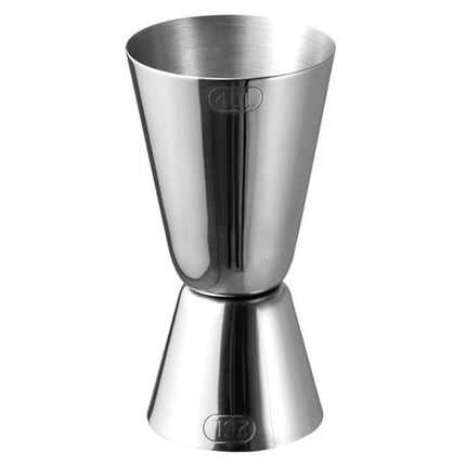 GGM Gastro (6 pcs) Cocktail Jigger - Stainless Steel - 25ml & 50ml - external volume markings - CE marked