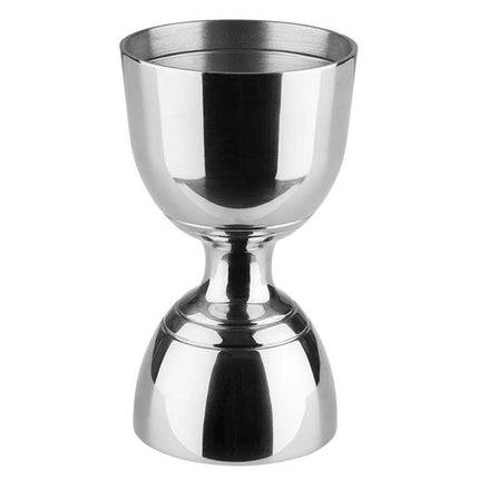 GGM Gastro (6 pcs) Cocktail Jigger - Stainless Steel - 30ml & 60ml - with internal fill lines 10ml/15ml/20ml & 40ml - CE marked