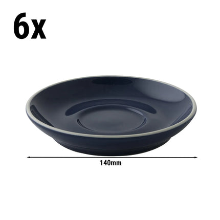 GGM Gastro (6 pcs) COLORS - Cappuccino saucers - Ø140mm - Blue