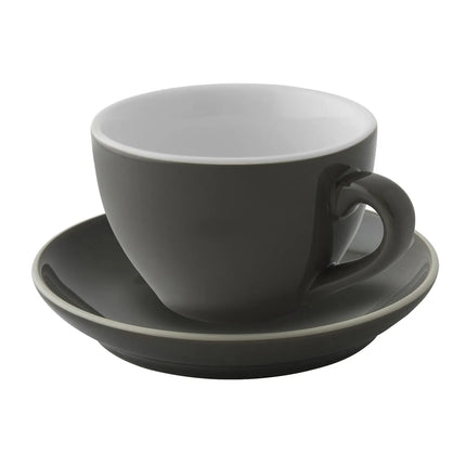 GGM Gastro (6 pcs) COLORS - Cappuccino saucers - Ø140mm - Grey