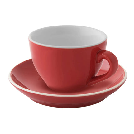 GGM Gastro (6 pcs) COLORS - Cappuccino saucers - Ø140mm - Red