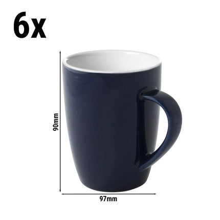 GGM Gastro (6 pcs) COLORS | Coffee Cup Colors - 180ml - Blue