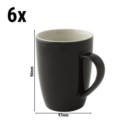 GGM Gastro (6 pcs) COLORS | Coffee Cup Colors - 180ml - Grey