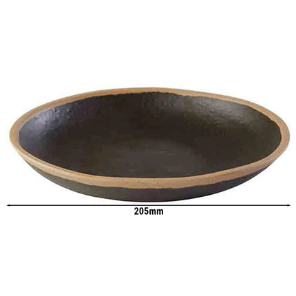GGM Gastro (6 pcs) CROCKER | Plate - Melamine - Ø205mm - Terracotta/Black