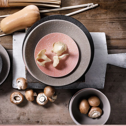 GGM Gastro (6 pcs) CUBICAL | Plate - flat - Stoneware - Ø160mm - Pink