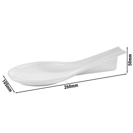 GGM Gastro (6 pcs) Cutlery rest - SPOON - Melamine - White