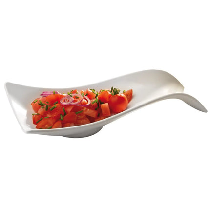 GGM Gastro (6 pcs) Cutlery tray - SMALL WAVE - Melamine - 260x130mm - White