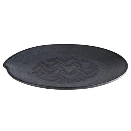 GGM Gastro (6 pcs) DARK WAVE | Plate - Melamine - Ø270mm - Black