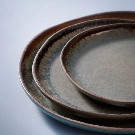 GGM Gastro (6 pcs) DAVIDE | Plate - flat - Stoneware - Ø170mm - Brown