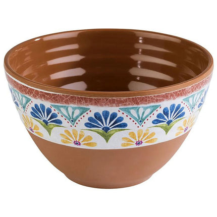 GGM Gastro (6 pcs) Dessert Bowl - ARABESQUE - Melamine - 200ml - round - Ø 100mm - Terracotta/Blue
