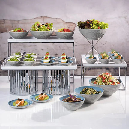 GGM Gastro (6 pcs) Dessert Bowl - ASIA PLUS - Melamine - 0.13L - round - Ø 95mm - White