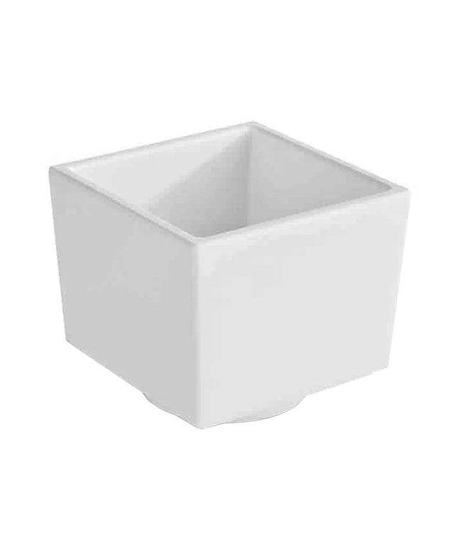 GGM Gastro (6 pcs) Dessert Bowl - ASIA PLUS - Melamine - 0.16L - square - 75x75mm - Depth: 65mm - White