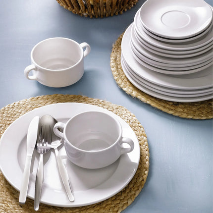 GGM Gastro (6 pcs) Dessert Bowl - Budgetline - Porcelain - 260ml - square - 120x120mm - White