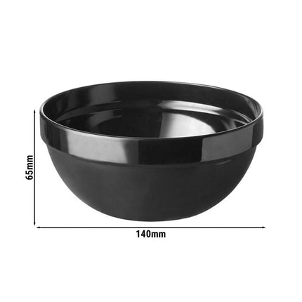 GGM Gastro (6 pcs) Dessert Bowl - CASUAL MAXI - Melamine - 0.5L - Ø 140mm - 140x140mm - Depth: 65mm - Black