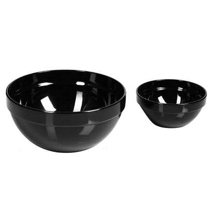 GGM Gastro (6 pcs) Dessert Bowl - CASUAL MAXI - Melamine - 250ml - round - Ø 120mm - Black