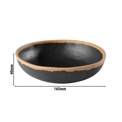GGM Gastro (6 pcs) Dessert Bowl - CROCKER - Melamine - 0.5L - round - Ø 165mm - 165x165mm - Depth: 40mm - Brown/Terracotta