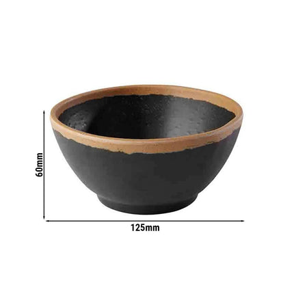 GGM Gastro (6 pcs) Dessert Bowl - CROCKER - Melamine - 370ml - round - Ø 125mm - 125x125mm - Depth: 60mm - Brown/Terracotta